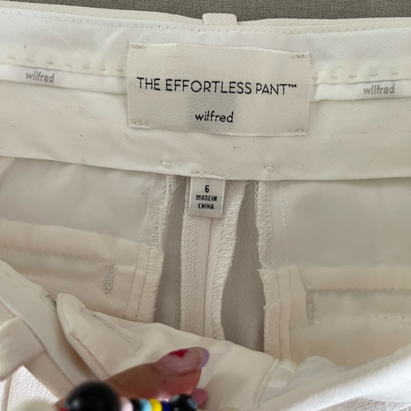 ARITZIA WILFRD EFFORTLESS PANTS - LIGHT BIRCH - Picture 5 of 5